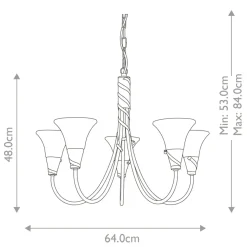 Sklep Kaja Tradycyjna lampa wisząca, patynowa EM5-COPPER z serii EMILY