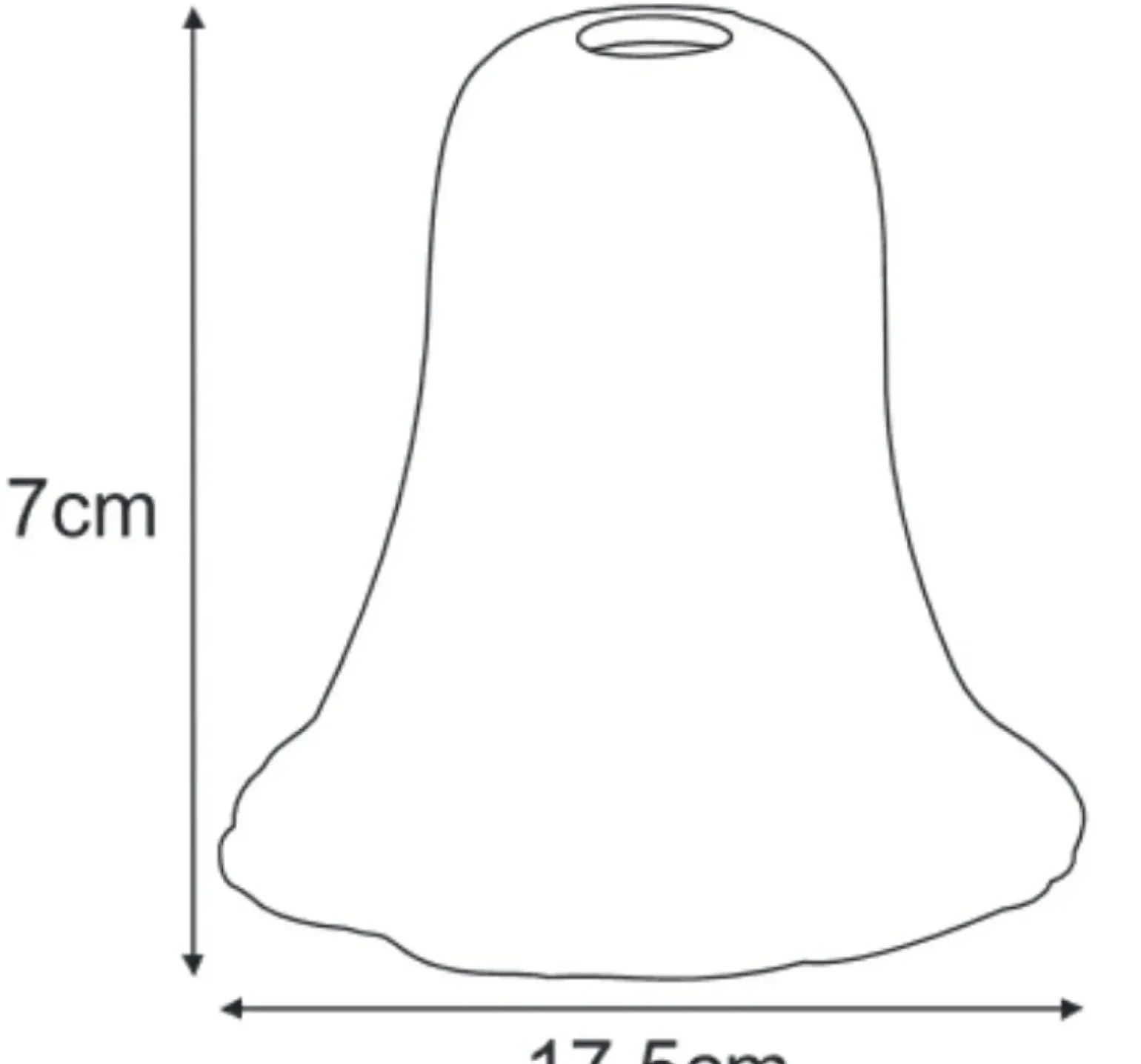 Sklep Kaja Transparentny klosz, podłużne wyżłobienia K-HP-PS-066 KLOSZ