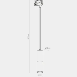 Sklep Kaja Trójfazowy reflektor wiszący - tuba TK 6064 TRACER 3 | Kaja