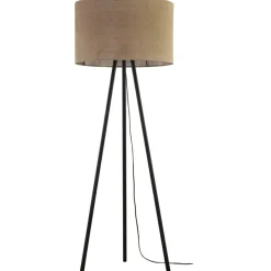Sklep Kaja Trójnóg lampa podłogowa z jutowym abażurem TK 5569 JUTA | Kaja