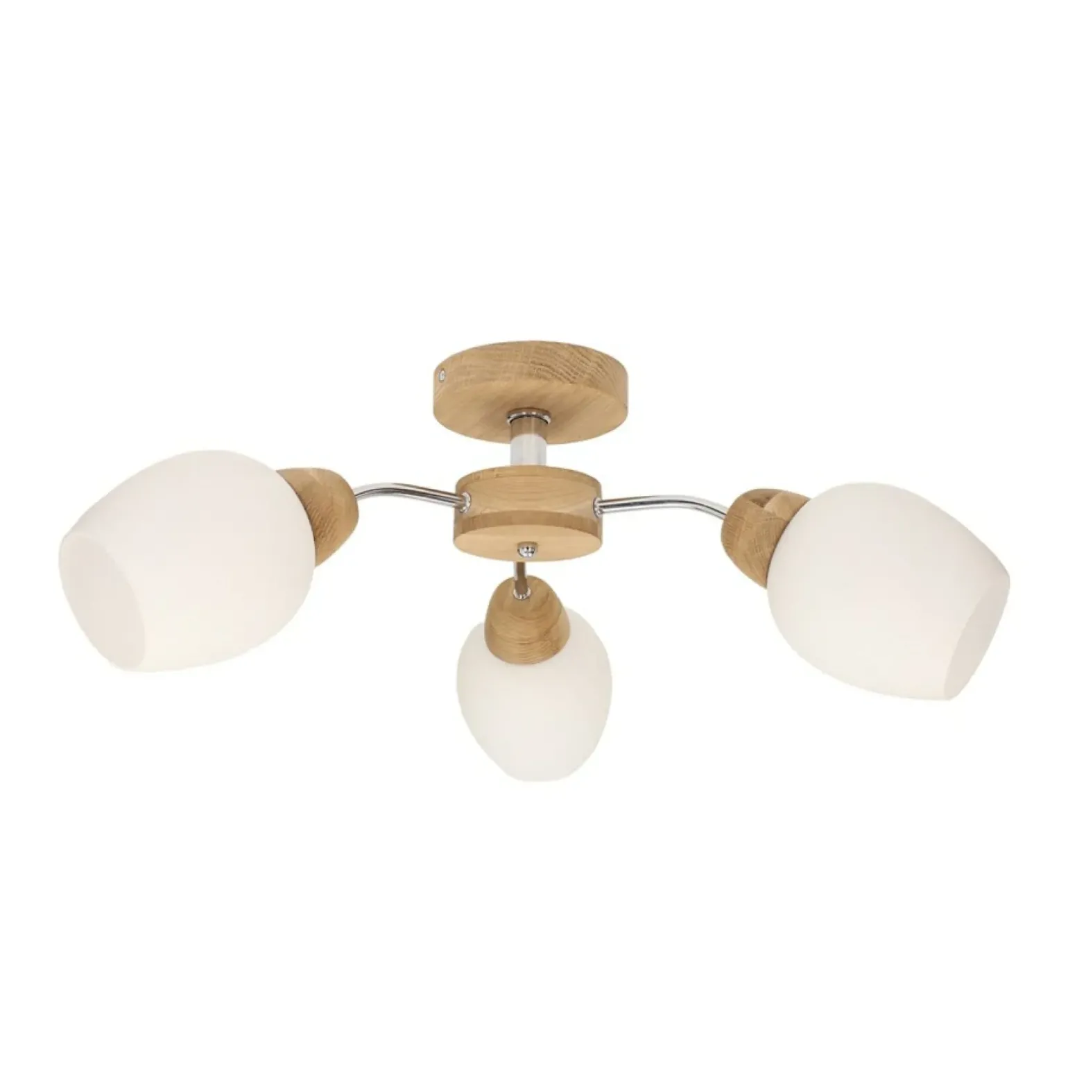 Sklep Kaja Trójramienna, drewniana lampa do sypialni 8320374 PARMA WOOD | Kaja