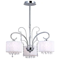 Sklep Kaja Trójramienny, elegancki żyrandol MDM1583/3 WH SPAN | Kaja Oświetlenie