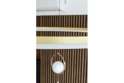 Cheap Trzy złote ledowe koła wisząca 3000K do salonu AZ4708 HALO | Kaja Żyrandole Nowoczesne