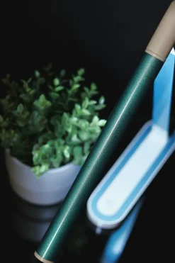 Dzieci Sklep Kaja Turkusowa lampka biurkowa, wbudowany LED K-MT-206 ZIELONY z serii NIKO