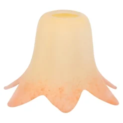 Sklep Kaja Żółty klosz z pomarańczowymi kropkami K-HP-LX-091 KLOSZ