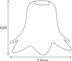 Sklep Kaja Żółty klosz z pomarańczowymi kropkami K-HP-LX-091 KLOSZ