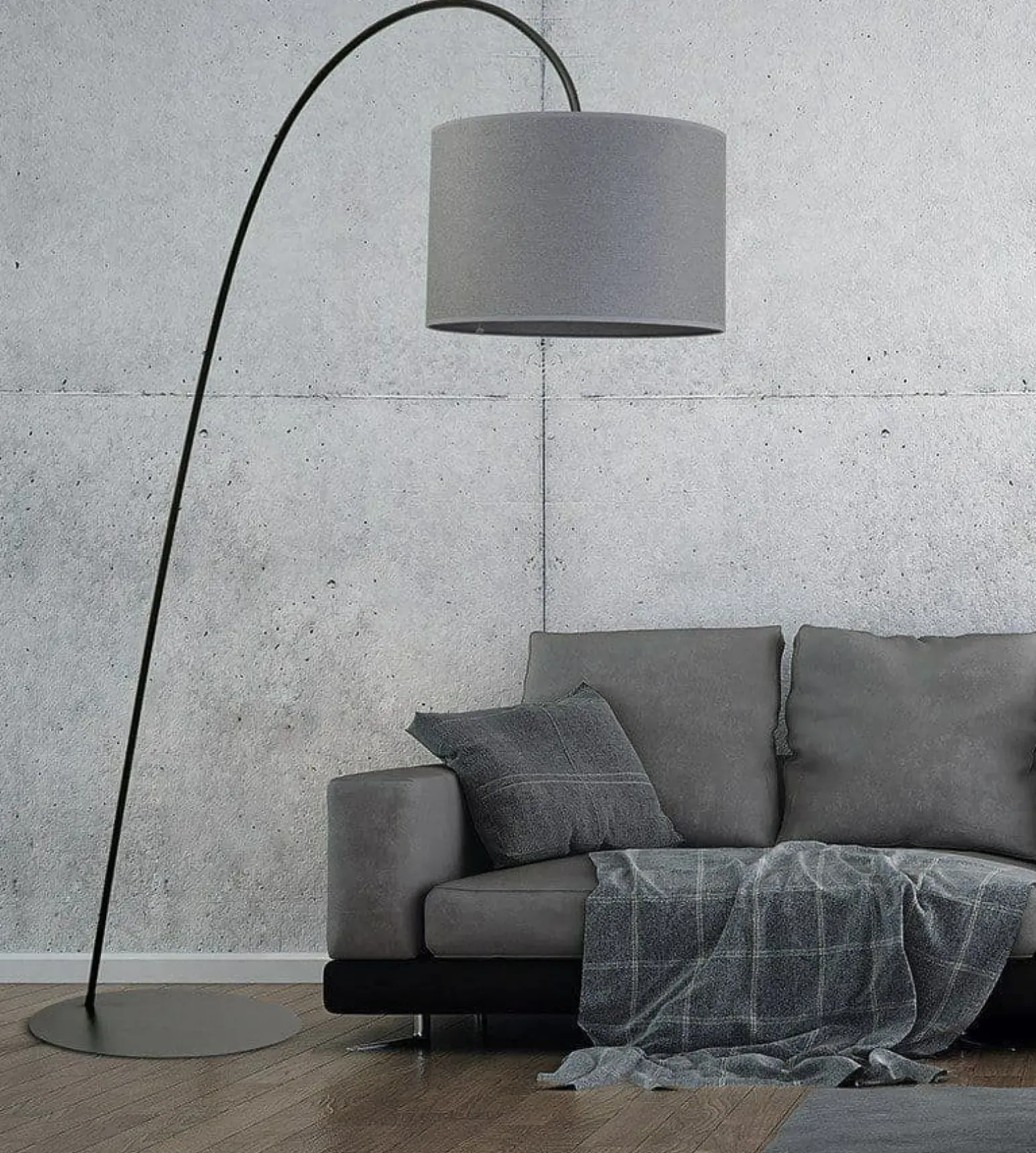 Sklep Kaja Łukowa lampa podłogowa z m abażurem 6818 ALICE | Kaja Oświetlenie