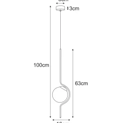 Online Unikalna lampa wisząca do gustownej sypialni K-5335 z serii VELA Żyrandole Nowoczesne
