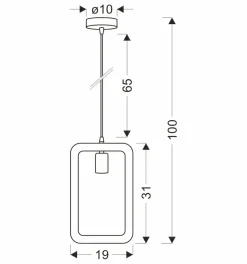 Clearance Unikalna lampa wisząca, regulowana wysokość 31-28761 z serii OSTOR | Kaja Oświet Żyrandole Nowoczesne