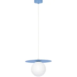 Cheap Unikalna, niebieska lampa wisząca z kloszem K-5445 z serii ROBIN Żyrandole Nowoczesne