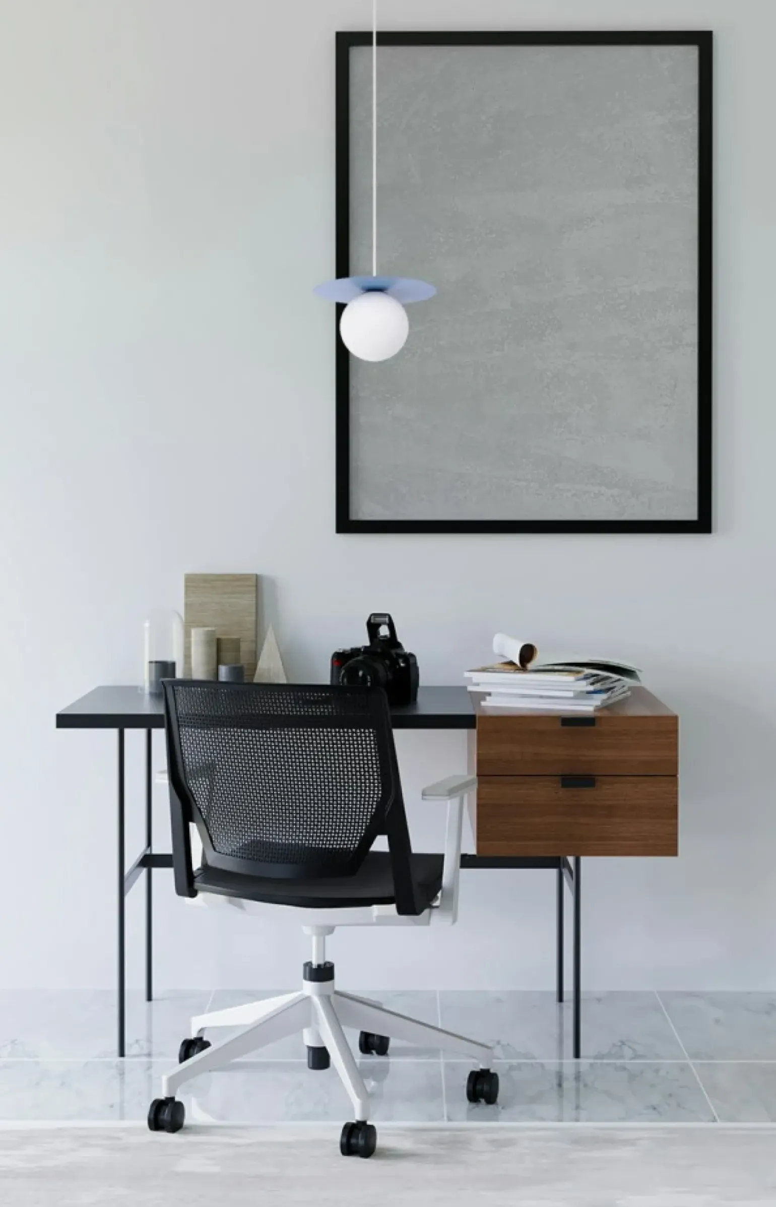 Cheap Unikalna, niebieska lampa wisząca z kloszem K-5445 z serii ROBIN Żyrandole Nowoczesne