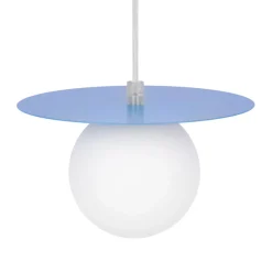 Cheap Unikalna, niebieska lampa wisząca z kloszem K-5445 z serii ROBIN Żyrandole Nowoczesne