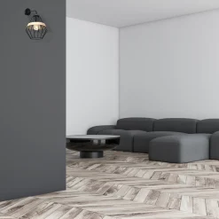 Sklep Kaja Unikalny kinkiet ścienny, druciany klosz MLP5523 z serii CLIFF | Kaja Oświetleni