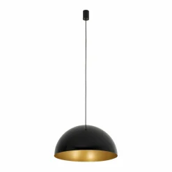 Outlet Uniwersalna, czarno-złota lampa wisząca ⌀50cm 10693 HEMISPHERE | Kaja Żyrandole Nowoczesne