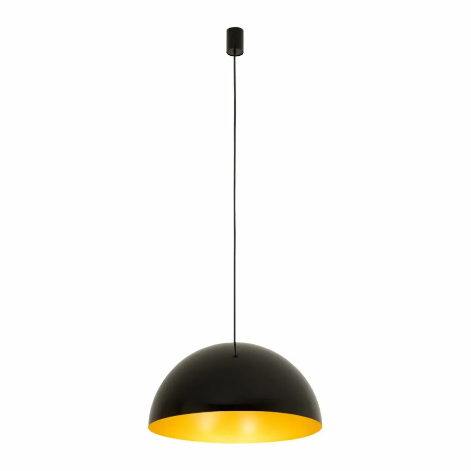 Outlet Uniwersalna, czarno-złota lampa wisząca ⌀50cm 10693 HEMISPHERE | Kaja Żyrandole Nowoczesne