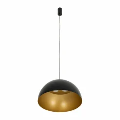 Outlet Uniwersalna, czarno-złota lampa wisząca ⌀50cm 10693 HEMISPHERE | Kaja Żyrandole Nowoczesne