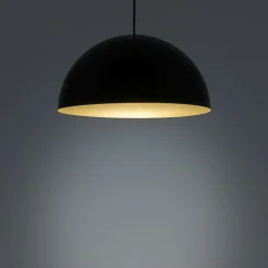 Outlet Uniwersalna, czarno-złota lampa wisząca ⌀50cm 10693 HEMISPHERE | Kaja Żyrandole Nowoczesne