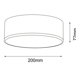 Sklep Kaja Uniwersalna lampa sufitowa LED ⌀20cm 4000K ANT 8408 ZAMA | Kaja