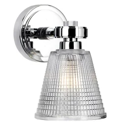 Sklep Kaja Uniwersalny, srebrny kinkiet BATH-GUNNIS1-PC z serii GUNNISLAKE