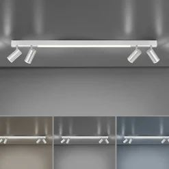 Cheap Świecąca listwa LED z reflektorami na pilot 6121-95 z serii PURE-LINES Żyrandole Nowoczesne