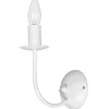 Sklep Kaja Świecznikowa, biała lampa ścienna do sypialni LX 5130 GLOBE | Kaja
