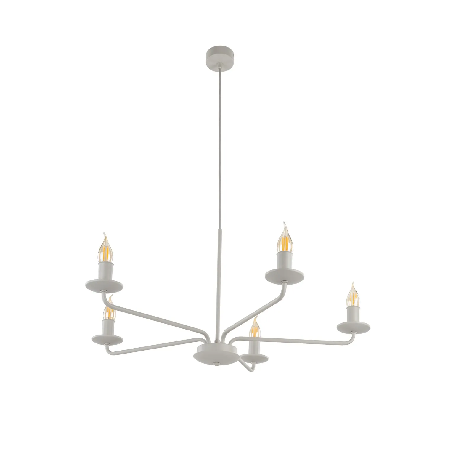 Sklep Kaja Świecznikowa lampa wisząca do salonu TK 10253 LIMAL BEIGE | Kaja