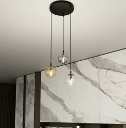 Flash Sale Wielokolorowa lampa wisząca z kulami 714/3PREM | Kaja Oświetlenie Żyrandole Nowoczesne