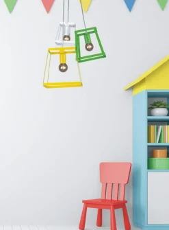 Cheap Wielokolorowa, nowoczesna lampa dziecięca K-4133 TEDY | Kaja Żyrandole Nowoczesne