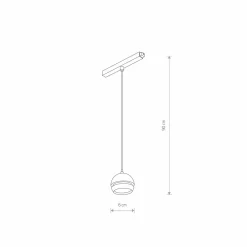 Sklep Kaja Wisząca lampa do szyny magnetycznej 1F 10653 LVM SLOT LED | Kaja