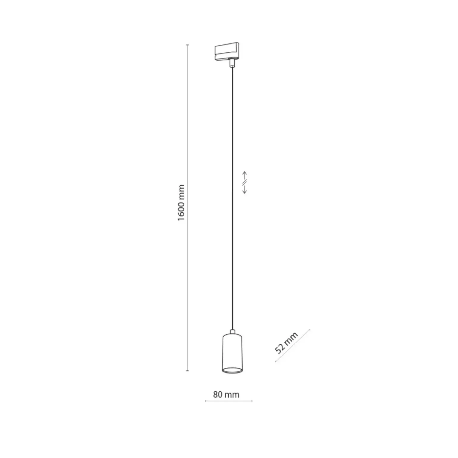 Sklep Kaja Wisząca lampa gwint GU10 do szyny 3-fazowej TK 4844 TRACER 3 | Kaja
