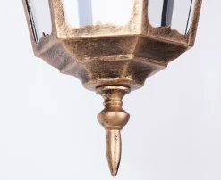 Sklep Kaja Wisząca lampa zewnętrzna na taras K-5006H CZ/ZŁ LOZANA | Kaja