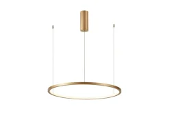 Store Wisząca obręcz LED ⌀60 PND-56135B-060RPP-GD-3KS4K-TRDIMM VINOLA | Kaja Żyrandole Nowoczesne