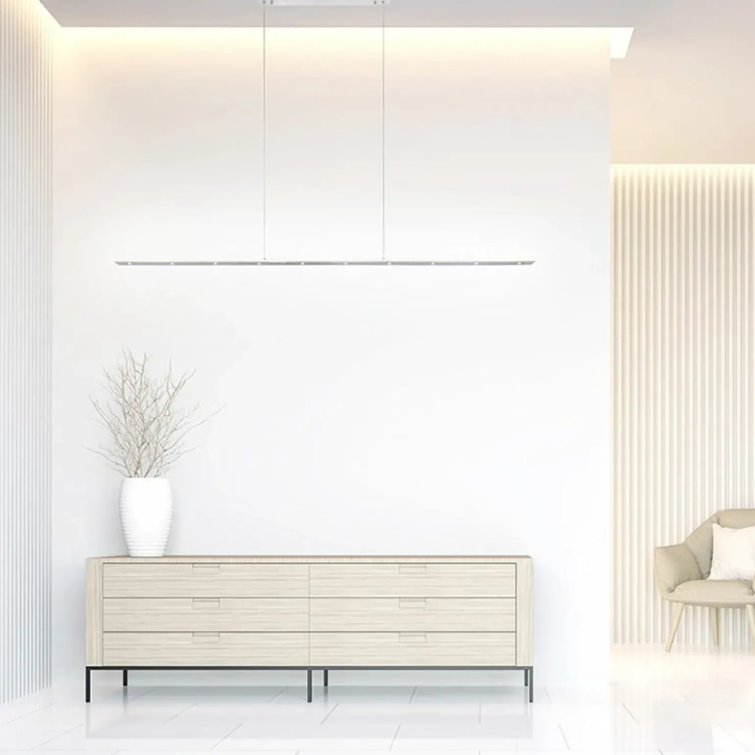 Fashion Wąska, długa listwa wisząca na pilot 2533-95 z serii PURE-COSMO | Kaja Żyrandole Nowoczesne