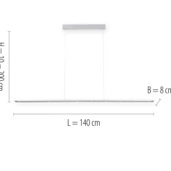 Fashion Wąska, długa listwa wisząca na pilot 2533-95 z serii PURE-COSMO | Kaja Żyrandole Nowoczesne