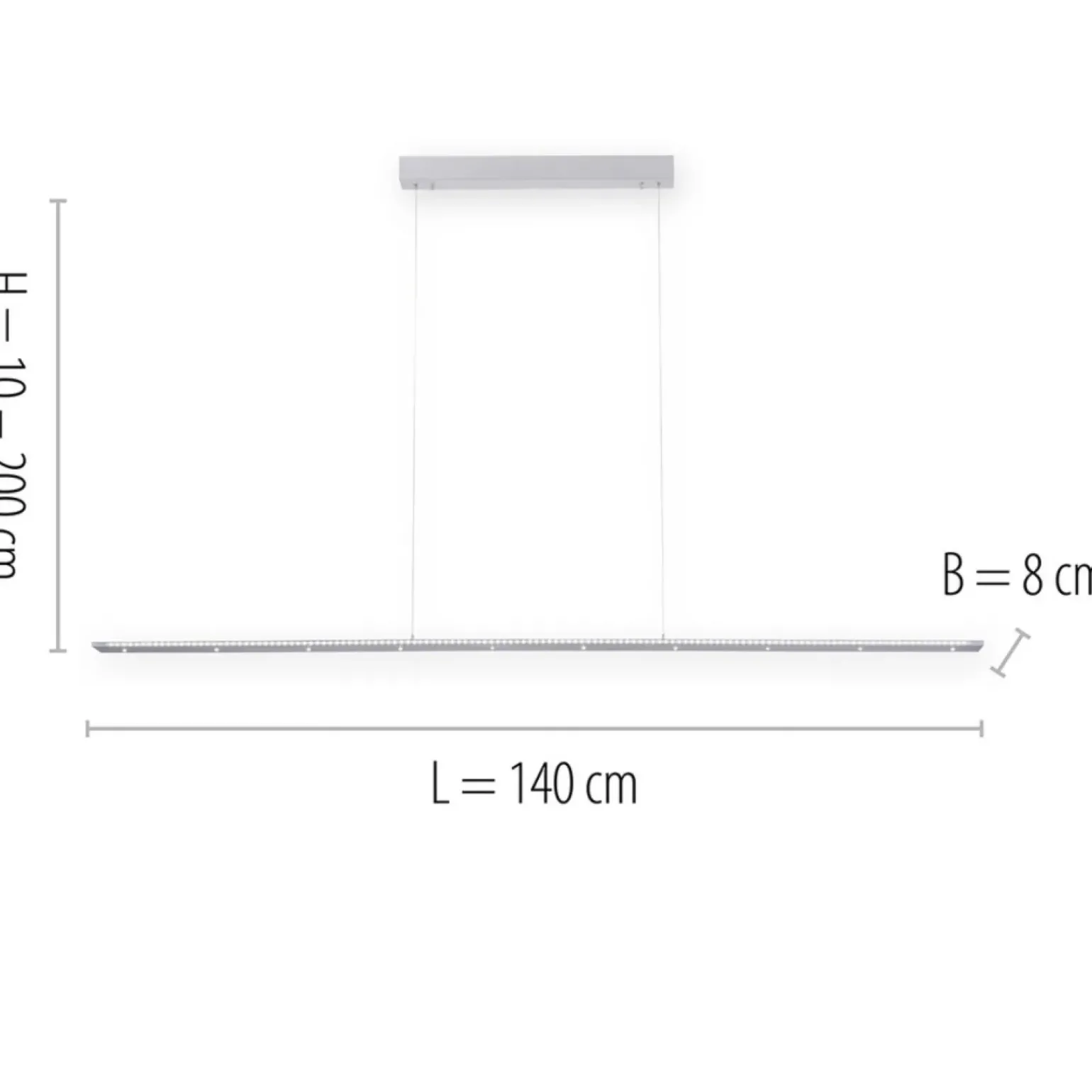 Fashion Wąska, długa listwa wisząca na pilot 2533-95 z serii PURE-COSMO | Kaja Żyrandole Nowoczesne
