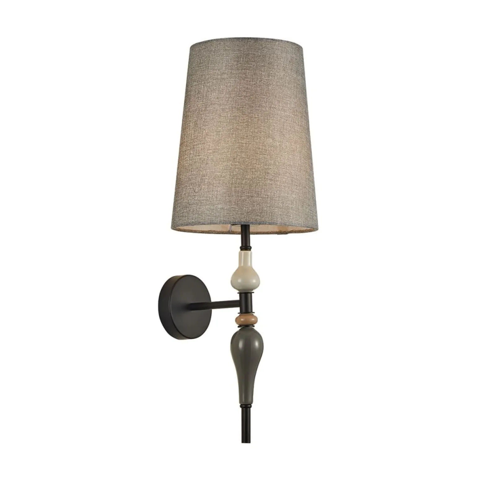 Sklep Kaja Wąska lampa ścienna do stylowej sypialni WL-22374-BK NEROM | Kaja