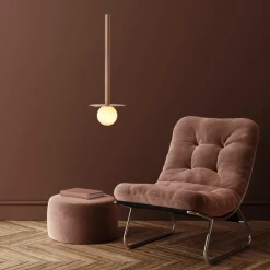 Sale Wąska lampa wisząca do łazienki LP-048/1PS GR BOLITA | Kaja Żyrandole Nowoczesne