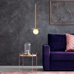 Sale Wąska lampa wisząca do łazienki LP-048/1PS GR BOLITA | Kaja Żyrandole Nowoczesne