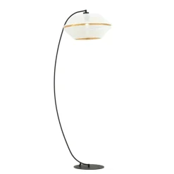 Sklep Kaja Wygięta, ozdobna lampa stojąca z białym abażurem 1184/LP z serii MALIA