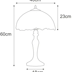 Sklep Kaja Wyjątkowa lampa stołowa, do stylowego salonu K-G16835 z serii ROSE