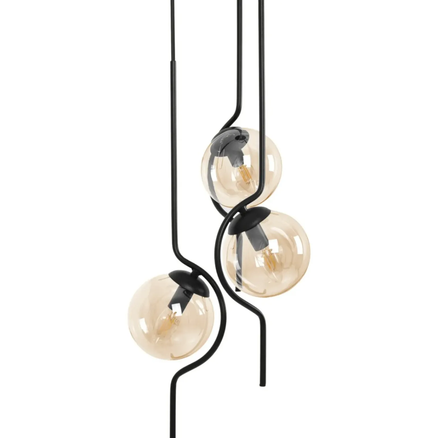 Cheap Wyjątkowa lampa wisząca do salonu, trzy klosze K-5338 z serii VELA Żyrandole Nowoczesne