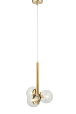 Clearance Wyjątkowa lampa wisząca, kolor złota SIG 40855 z serii PERLA LUX Żyrandole Nowoczesne