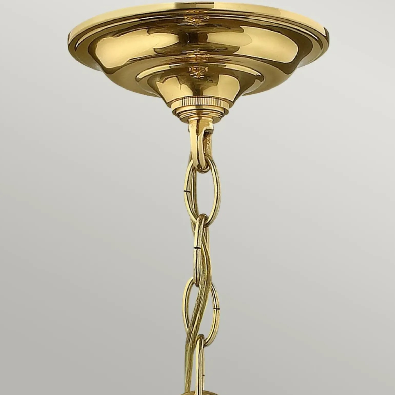 Sklep Kaja Wyjątkowa lampa wisząca, złota oprawa HK-GENTRY-P-M-PB z serii GENTRY