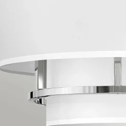 Clearance Wyjątkowa lampa z białym abażurem HK-GRAHAM-M-PN z serii GRAHAM Żyrandole Nowoczesne