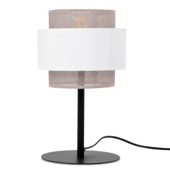 Sklep Kaja Wyjątkowa lampka stołowa z dwuczęściowym abażurem K-5276 z serii CEZAR