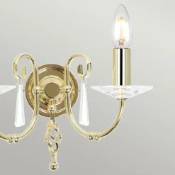 Sklep Kaja Wyjątkowy kinkiet na dwie żarówki AG2-POL-BRASS z serii AEGEAN