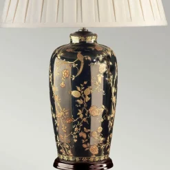 Sklep Kaja Wymyślna lampa stołowa z abażurem BLACKBIRDS-TL z serii BLACK BIRDS