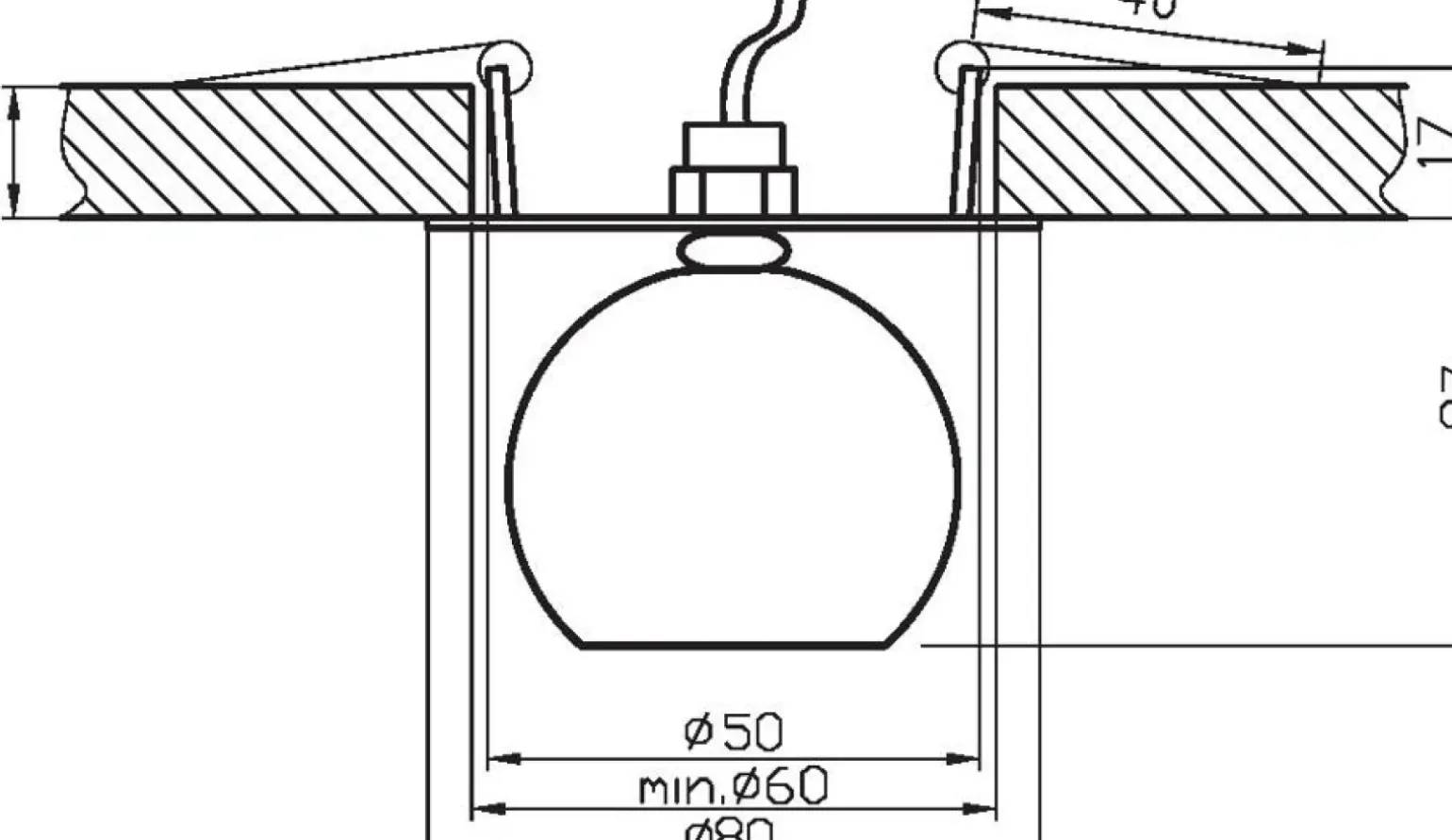 Sklep Kaja Wymyślna oprawa podtynkowa, wymienne źródło światła 2280243 | Kaja Oświetlenie