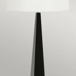 Sklep Kaja Wysoka, czarno-biała lampa podłogowa ASCENT-FL-BLK-W z serii ASCENT