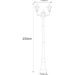 Sklep Kaja Wysoka lampa do ogrodu K-7064A2/2 STANDARD | Kaja Oświetlenie